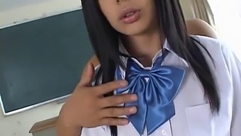 Aya Seto, A Beautiful Asian Schoolgirl, Is Attracted To Us.