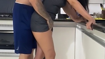 Making My Wife Clean While I Fuck Her In The Kitchen - Onlyhena Phscep