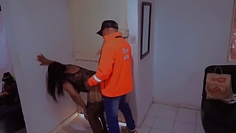 Submissive Girl Gets Fucked By Delivery Man In Lingerie