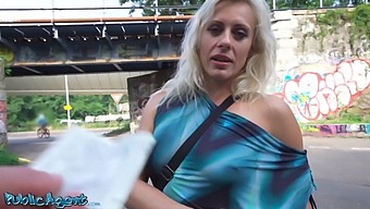 Public Agent Video Features A Blonde Milf With Natural Tits And Perky Nipples Having Outdoor Sex In A Public Park
