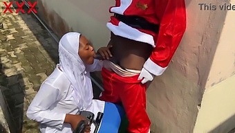 Santa And Hijabi Babe Engage In Christmas Sex. Subscribe For More.