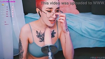 Cute Tomboy Takes On A Fucking Machine In Mouth