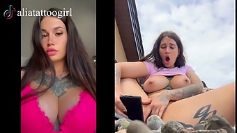 Exclusive Video Of A Busty Tiktok Model Indulging In Public Masturbation