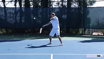 Dillion Harper'S Intense Tennis Training Turns Into A Steamy Encounter With Her Coach