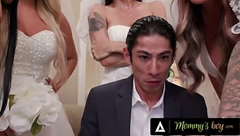 Bride And Her Girlfriends Take Revenge On Wedding Planner In Hardcore Gangbang
