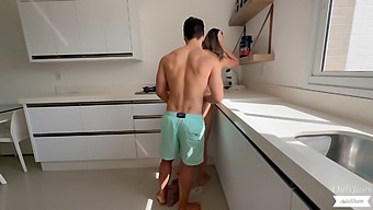 Adakham'S Personal Trainer Surprises His Wife With A Steamy Kitchen Encounter
