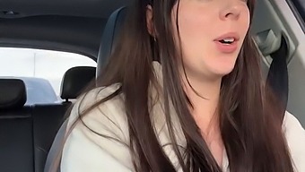 Amateur Brunette Uses Sex Toy For Self-Pleasure In Snowy Weather
