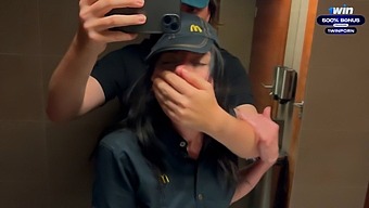 Extreme Public Sex Adventure With A Mcdonald'S Employee After Spilled Soda