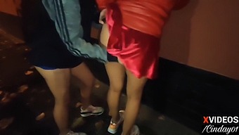 Two Argentinian Women Engage In Public Lesbian Play