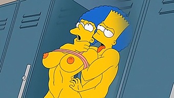 Marge, The Seductive Housewife, Experiences Intense Pleasure As She Is Covered In Warm Sperm In All Her Openings