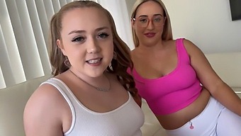 Step Sisters With Big Asses Eva Nyx And Brookie Blair Indulge In A Playful Game