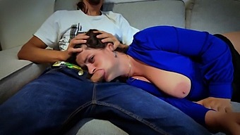 Older Mom Gets Her Big Natural Tits Pounded By Stepson!
