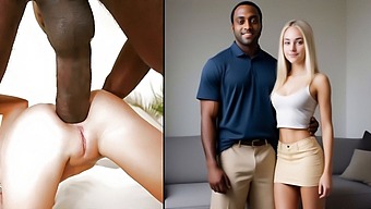 African-American Man Pleasuring My Stunning Spouse With Anal Play